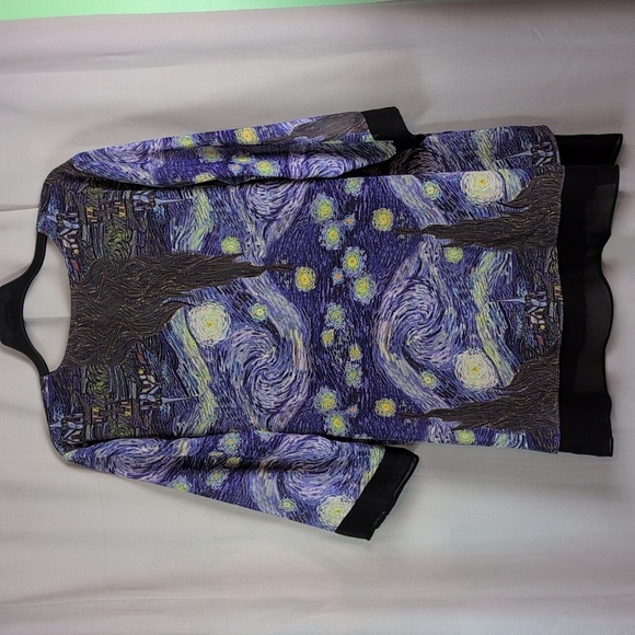 Lindi Starry Night Print Tunic Top - Picture 2 of 7